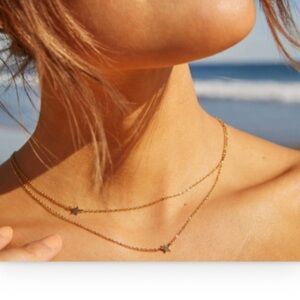 Gold Star Layered Necklace